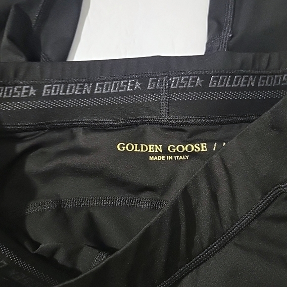 Golden Goose Women's Logo Print Cropped Leggings Size Medium - Picture 9 of 16